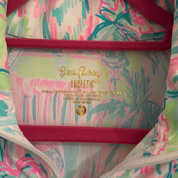 Lilly Pulitzer Luxletic Full Zip Meryl Jacket Perfect Match Size Medium - Picture 2 of 5